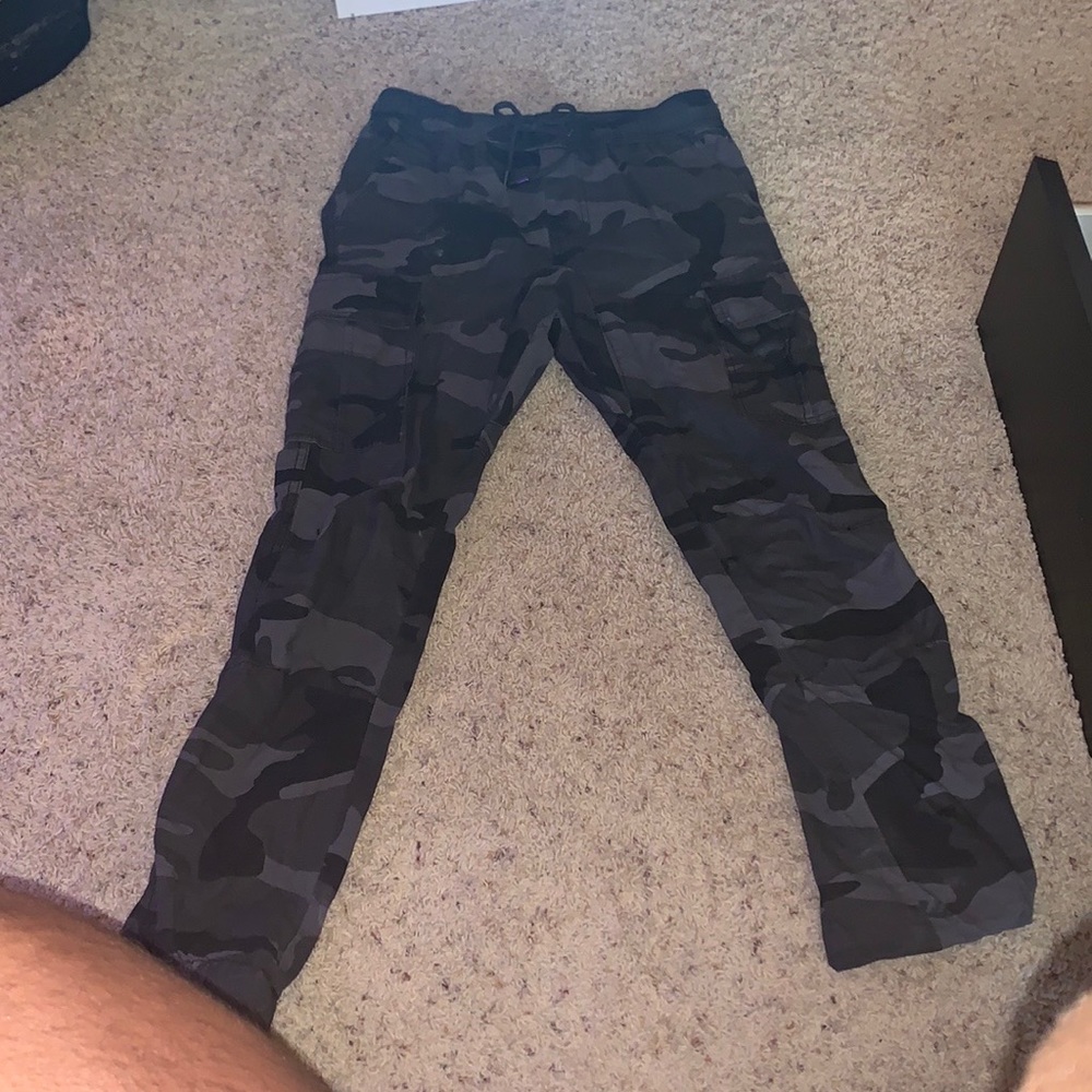 Thrifted cargos Dark Camo Grey